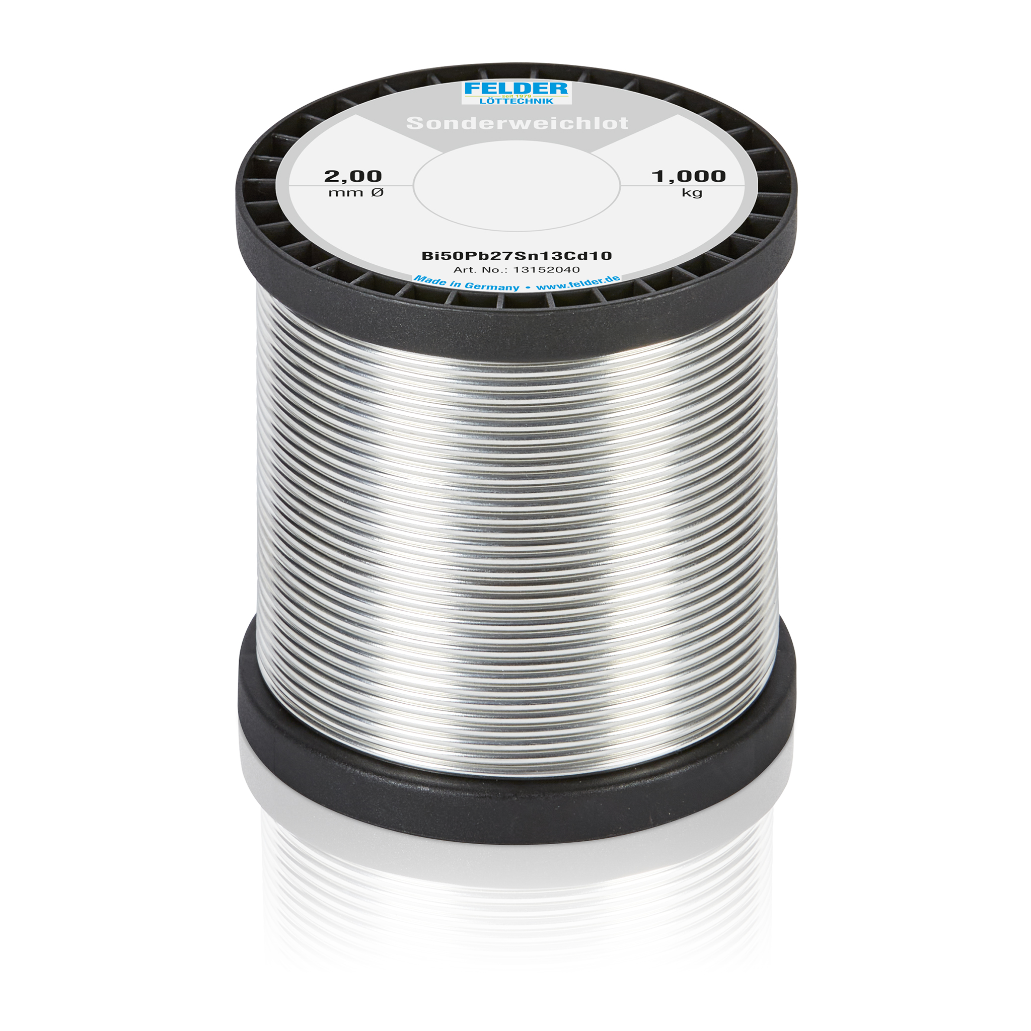 Sonderweichlot 70 °C - Bi50Pb27Sn13Cd10