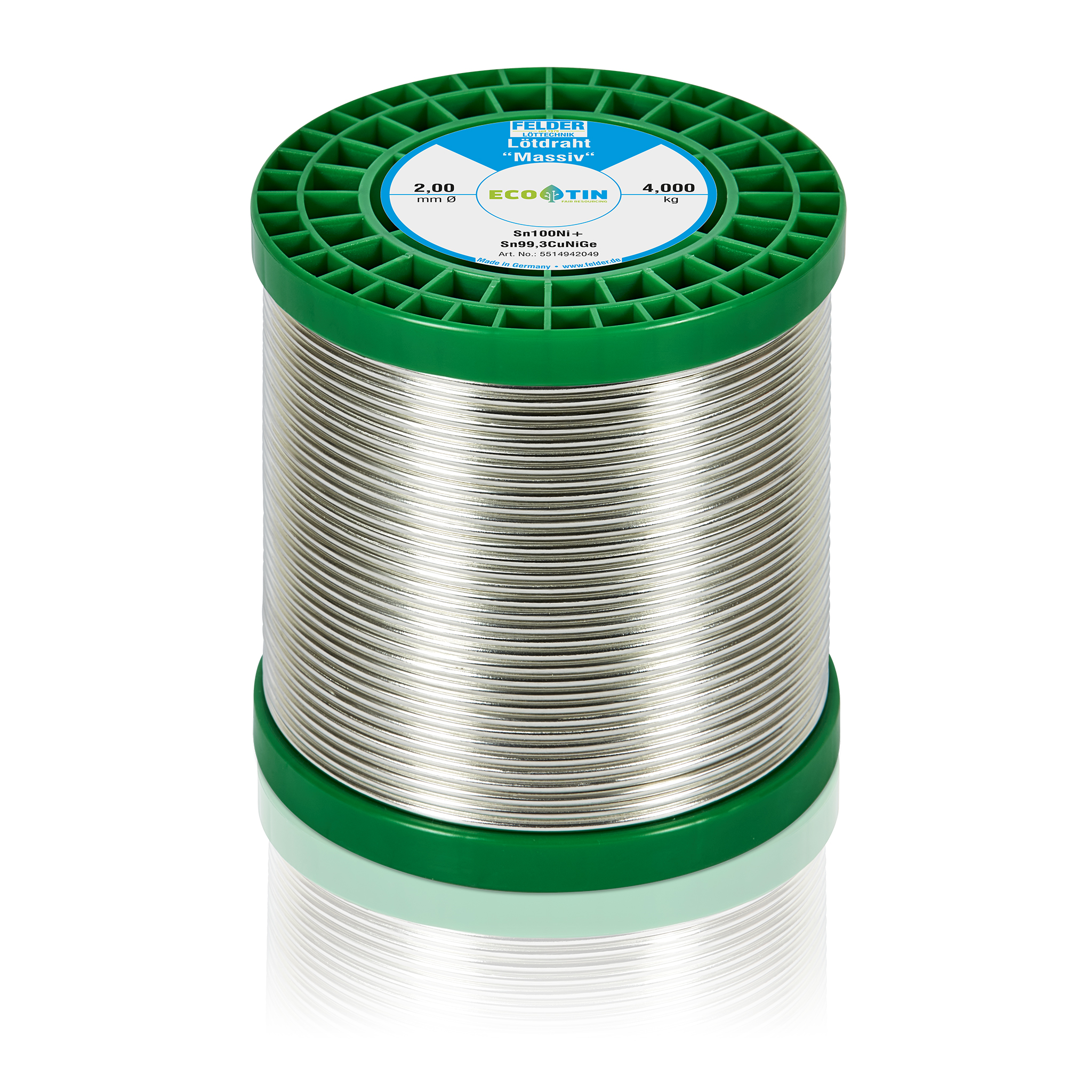 Solder wire "Massiv" Sn100Ni+