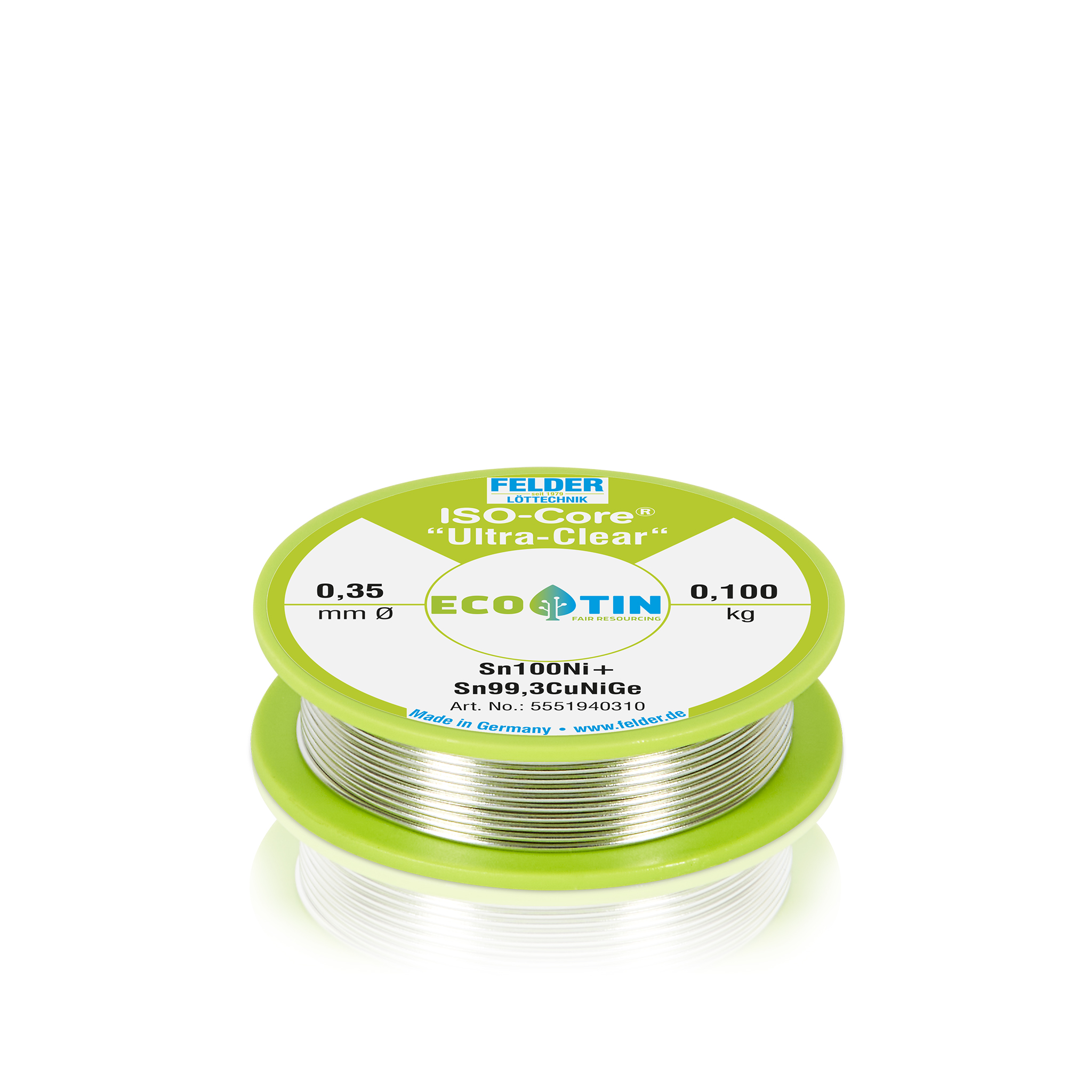 Lötdraht ISO-Core® "Ultra-Clear" Sn100Ni+